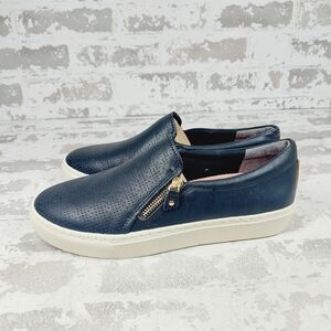 Navy Blue Slip-On Sneakers